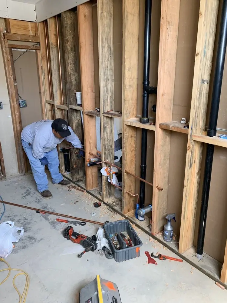 Commercial rough-in plumbing for Water Heater Replacement in Turlock